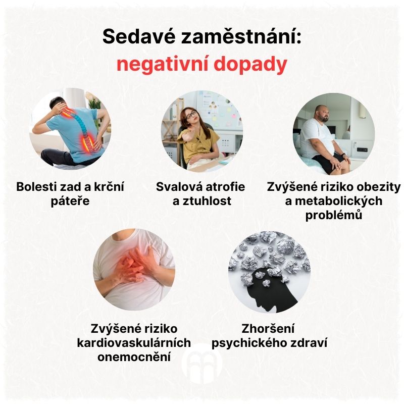 Sedavé zaměstnání - negativní dopady